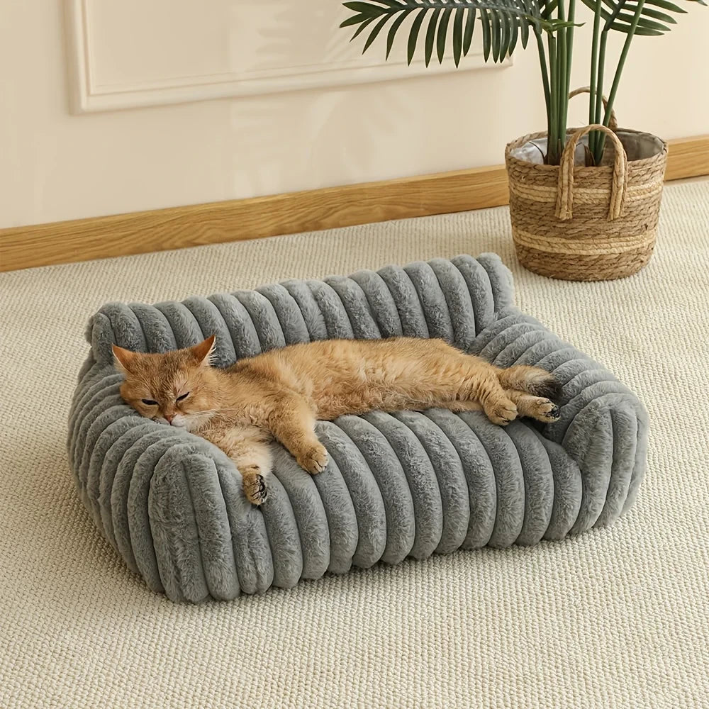 Striped Cat Sofa Bed