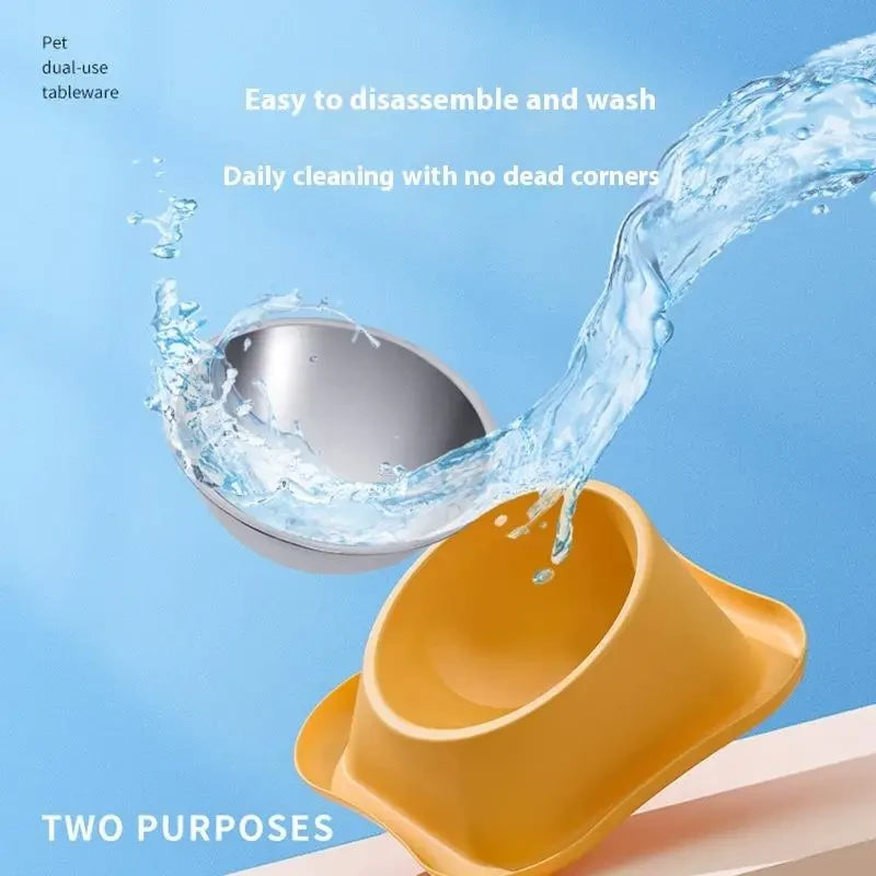 Stainless Steel Double Pet Bowl