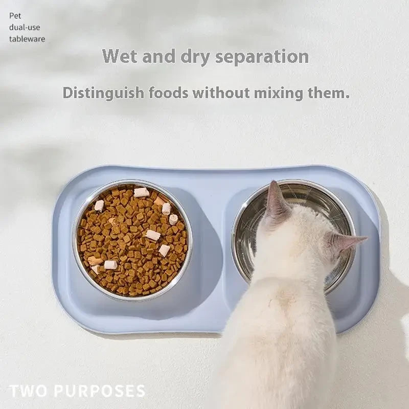 Stainless Steel Double Pet Bowl