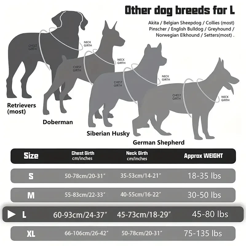 Large Dog Tactical Harness