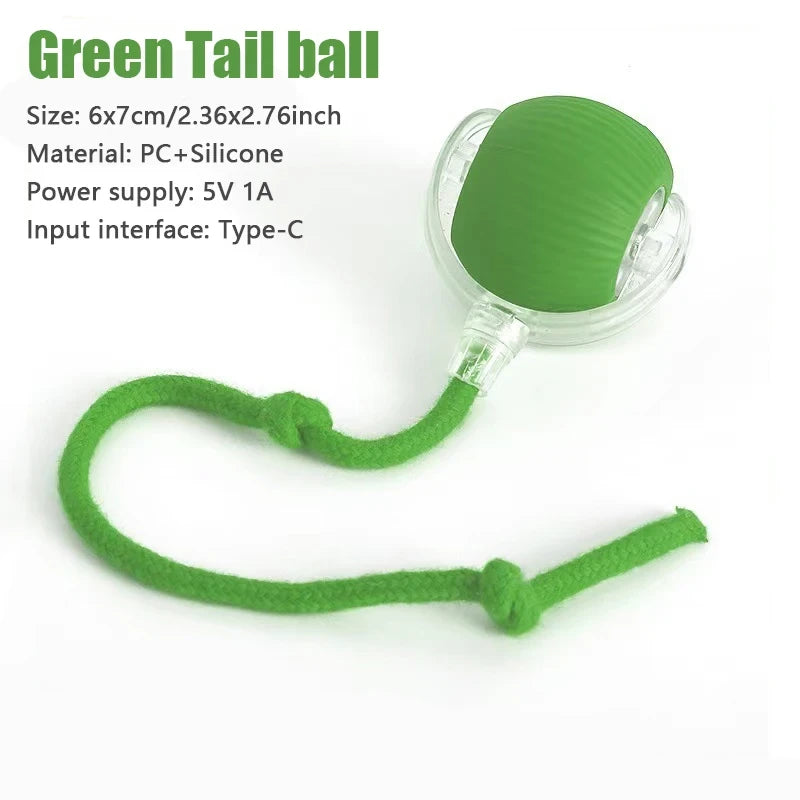 Automatic Rolling Ball with Faux Tail